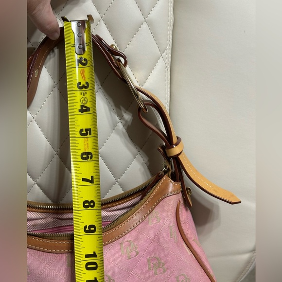 Dooney & Bourke vintage pink monogram shoulder bag Y2K rare vintage bag - Picture 8 of 16